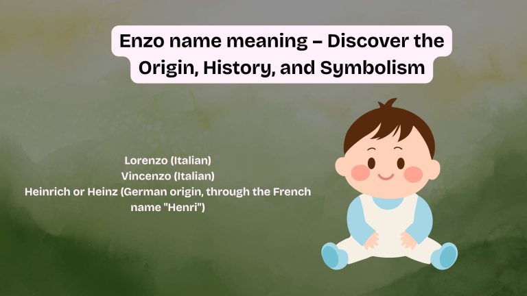 Enzo name meaning – Discover the Origin, History, and Symbolism
