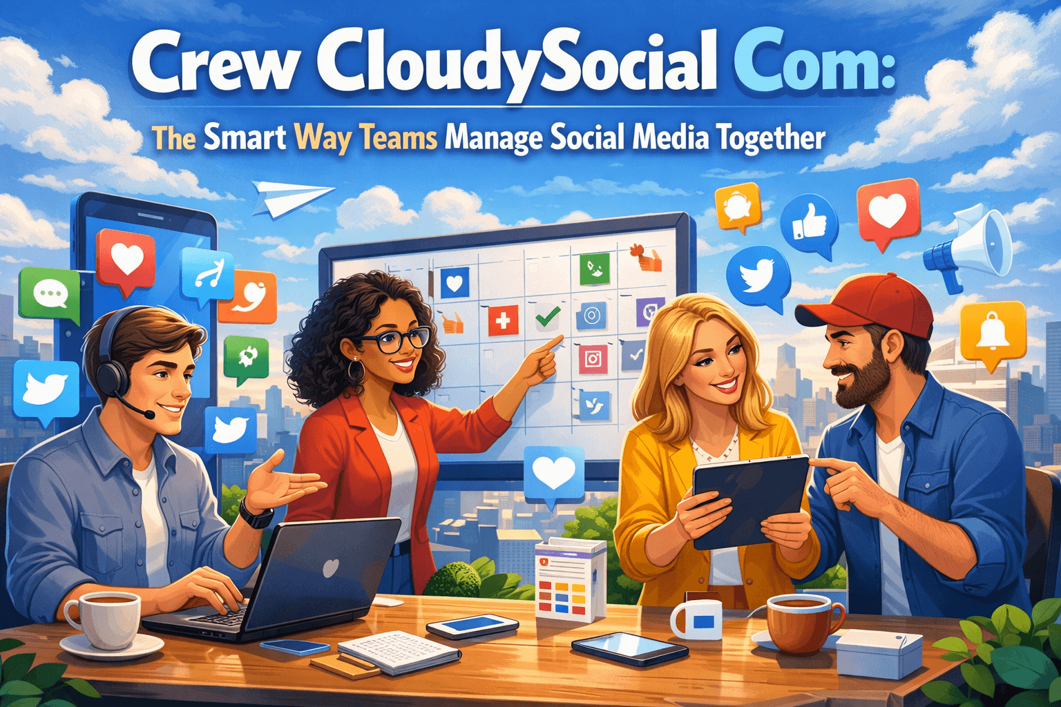 Crew CloudySocial Com: The Smart Way Teams Manage Social Media Together