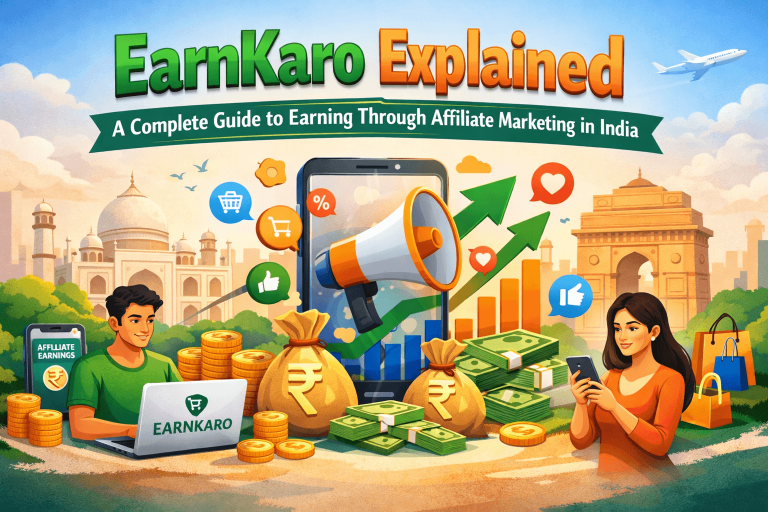 EarnKaro Guide: How to Start Earning Online with Affiliate Marketing in India